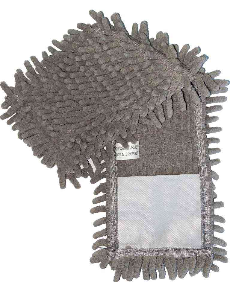 Насадка змінна для швабри з мікрофібри шиньйон "Преміум" (90г) сіра Eco Fabric